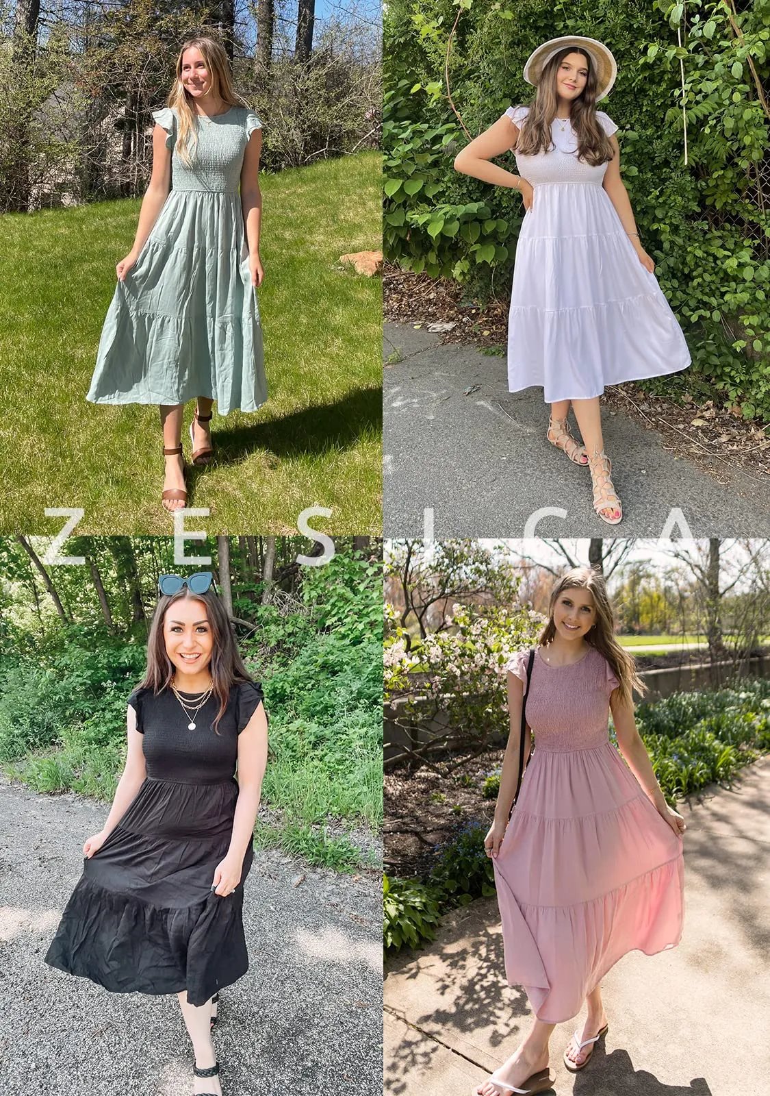 Cecelia | Stilvolles, kurzes Midikleid für Damen