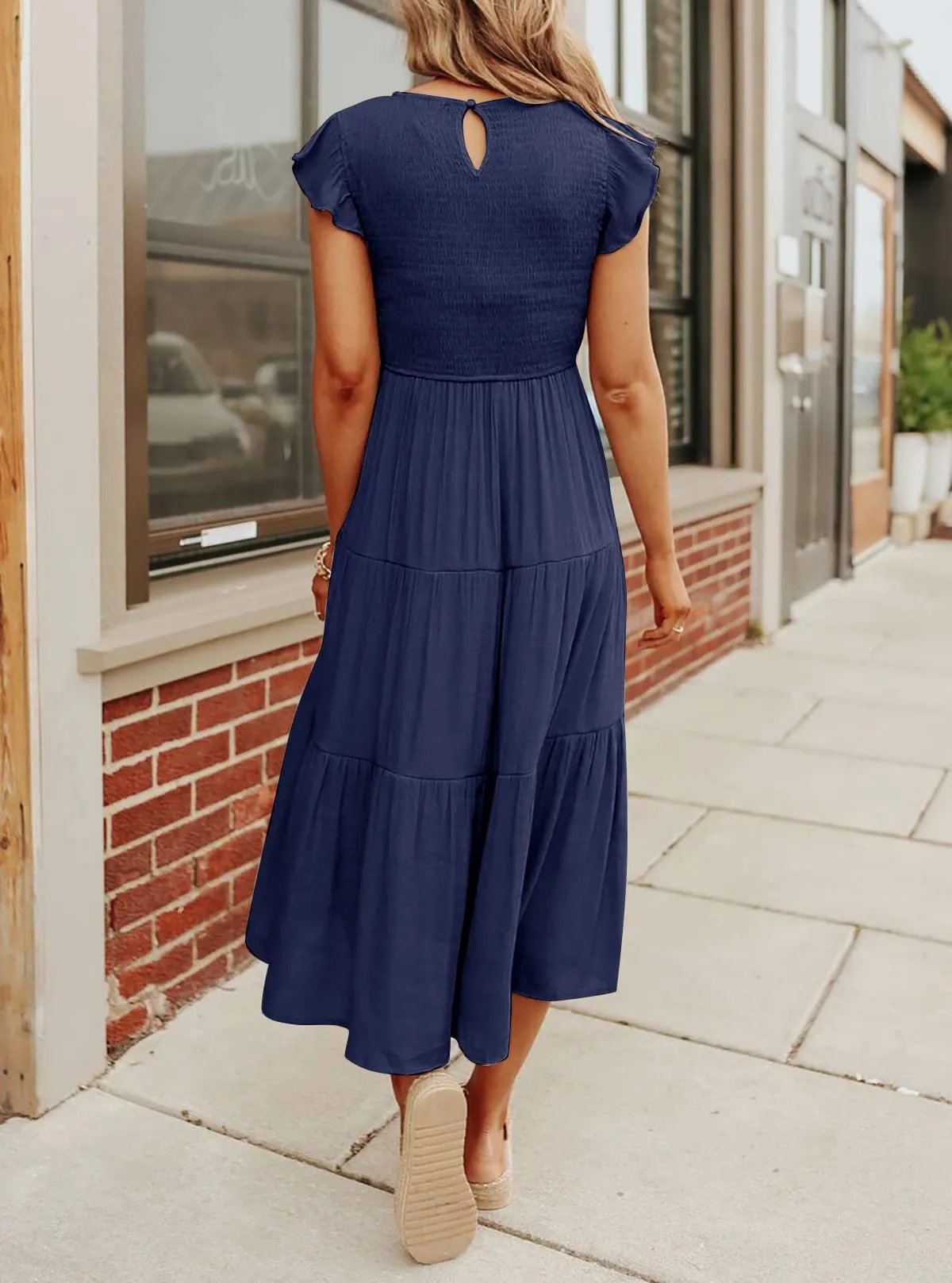 Cecelia | Stilvolles, kurzes Midikleid für Damen