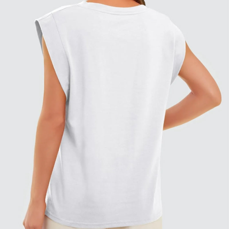 Mary | Modisches ärmelloses T-shirt für Damen