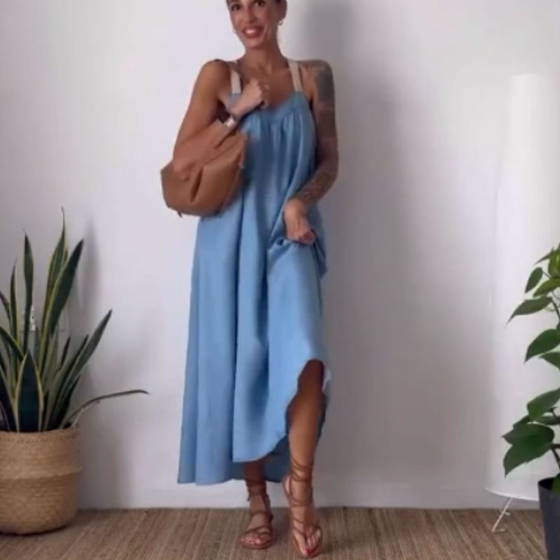 Myla | Stilvolles Trägerkleid mit lockerer Passform für Damen