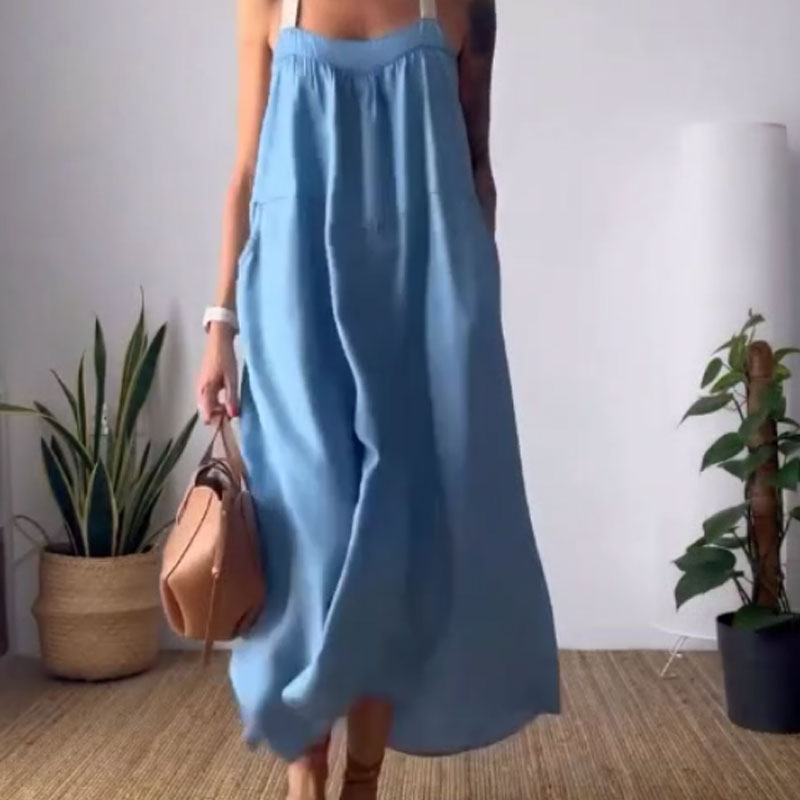 Myla | Stilvolles Trägerkleid mit lockerer Passform für Damen