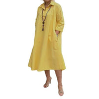 Portia | Luftiges Midikleid im Tunika-Stil mit Kragen