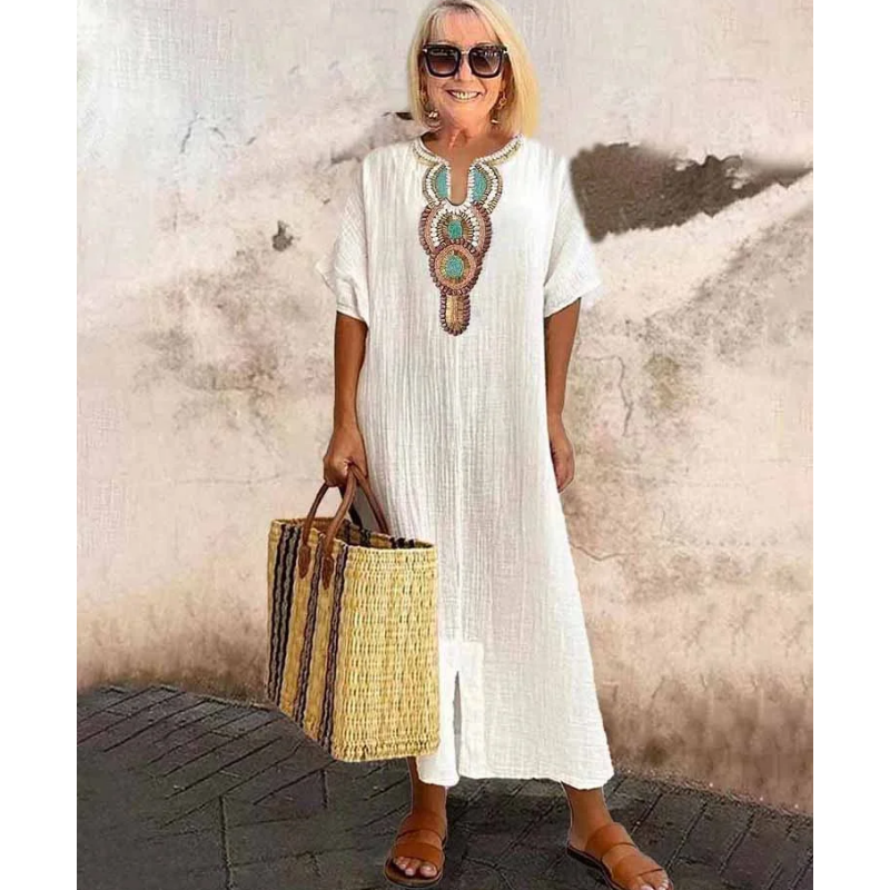 Mikayla | stylisches Kleid mit dekorativem Schlitz