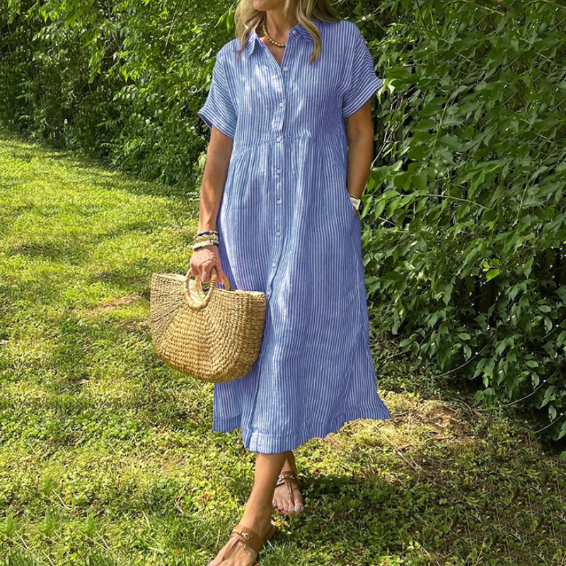 Kori | modisches langes Blusenkleid für jede Gelegenheit