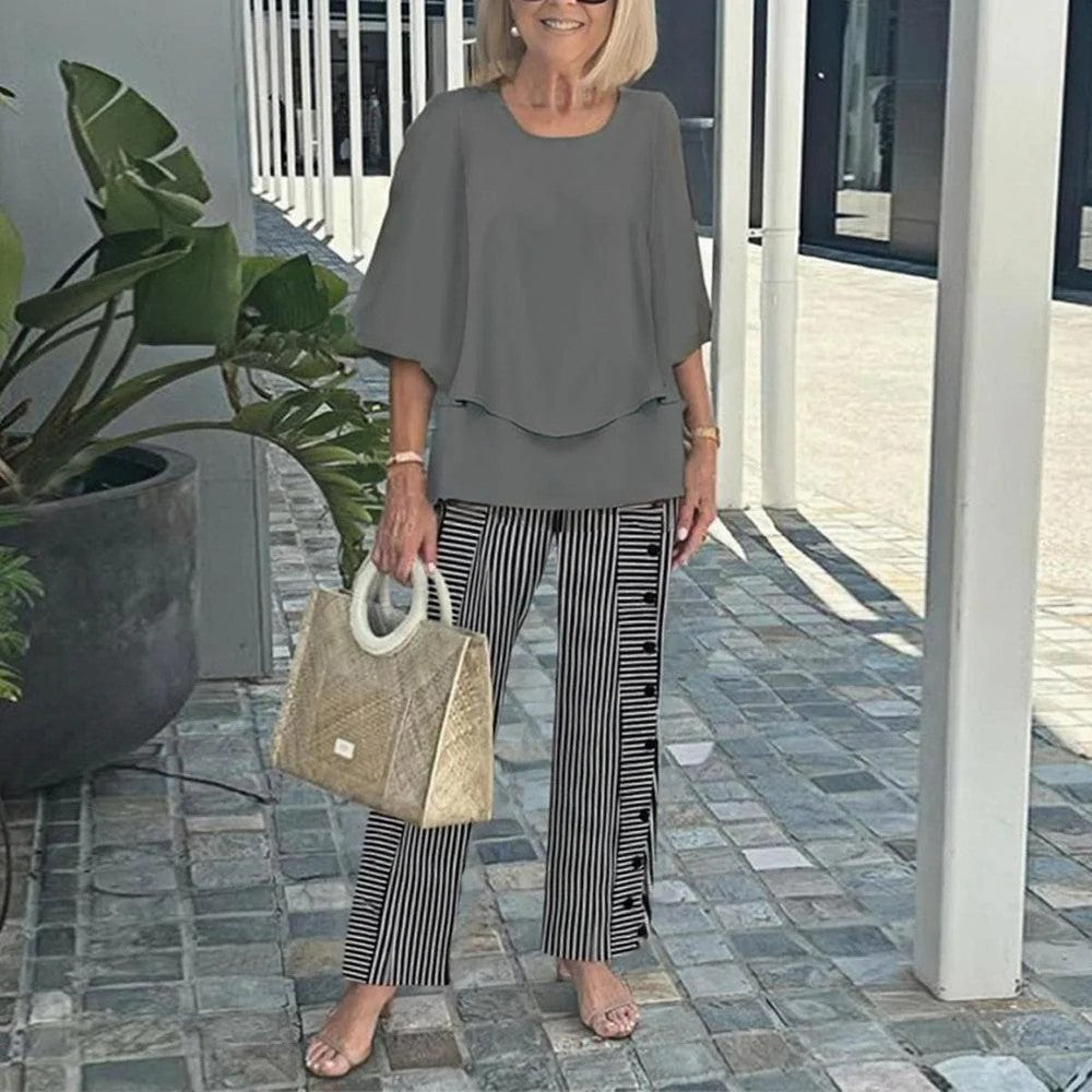 Deija | Relaxed Fit Tunika-Oberteil mit Hose