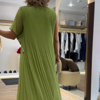 Marissa | bequemes grünes Maxikleid mit lockerem ärmellosem Design