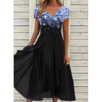 Brooke | stilvolles Kleid mit V-Ausschnitt und modernem Druck