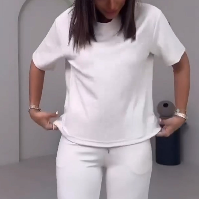 Dena | Zweiteiliges Set mit Kurzarm-Top und Hose