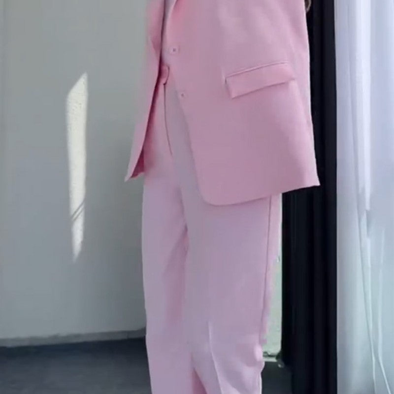 Margaux | Ärmelloses Set aus Blazer und Hose mit hoher Taille