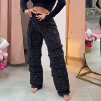 Marelle | Damenhose mit Strass und Taschen