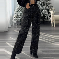 Marelle | Damenhose mit Strass und Taschen