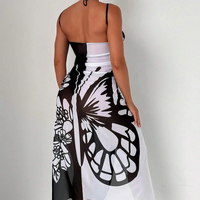 Dahlia | eleganter Badeanzug-Überzug für Damen mit Schmetterlingsmuster