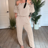 Cecilia | eleganter Jumpsuit mit Rüschen an den Schultern