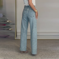 Claire | elegante Jeans mit Strassbesatz für Damen
