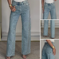 Claire | elegante Jeans mit Strassbesatz für Damen
