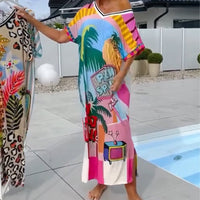 Emale | Kunstvolles Strandkleid