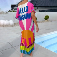 Emale | Kunstvolles Strandkleid