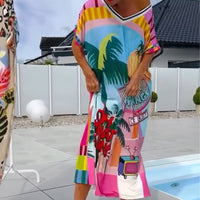 Emale | Kunstvolles Strandkleid