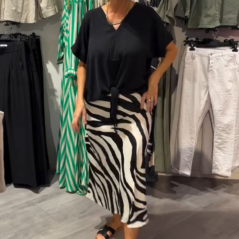 Molly | modisches Set mit Oberteil und Midirock für Damen