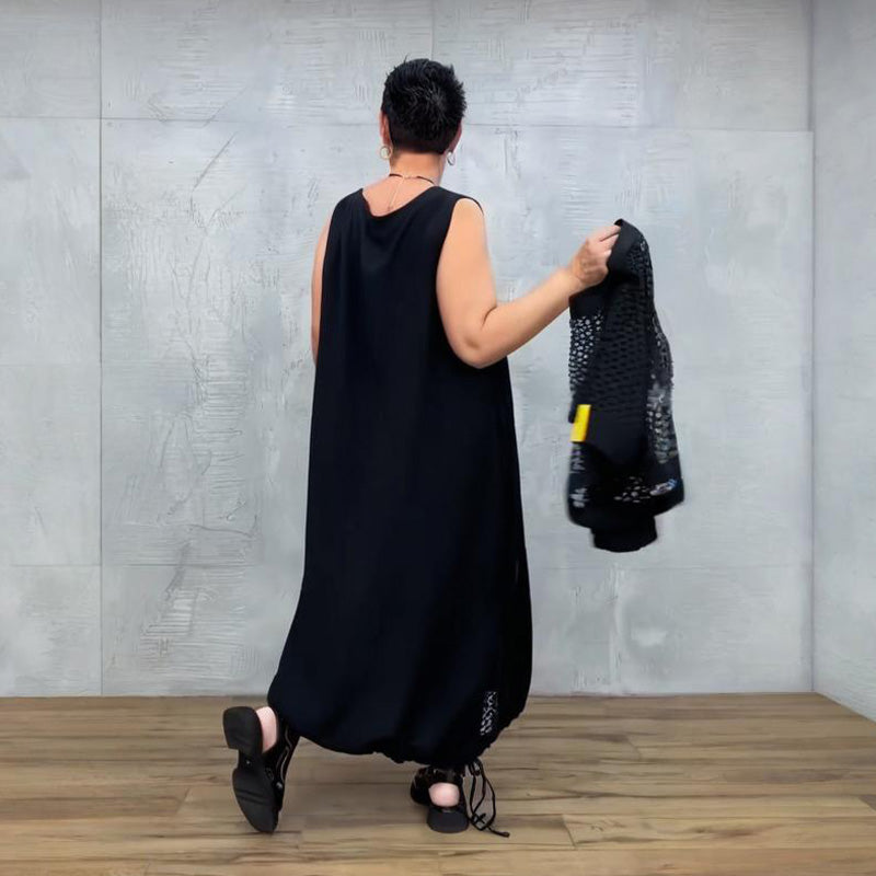 Sain | Urbanes Inneres Kleid mit Stricküberwurf