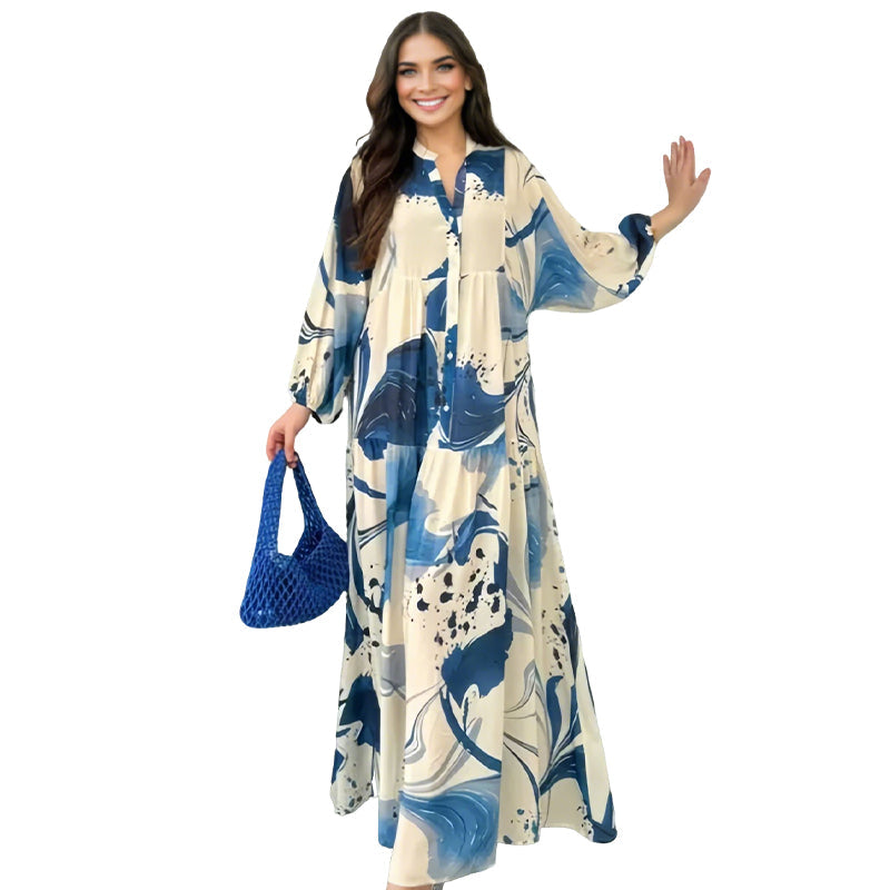 Paloma | romantisches Maxikleid mit zartem Blumenmuster für Damen