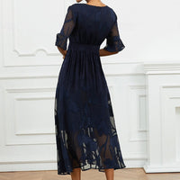 Vienna | feminines Kleid mit floralen Flügelärmeln für besondere Anlässe