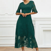 Vienna | feminines Kleid mit floralen Flügelärmeln für besondere Anlässe