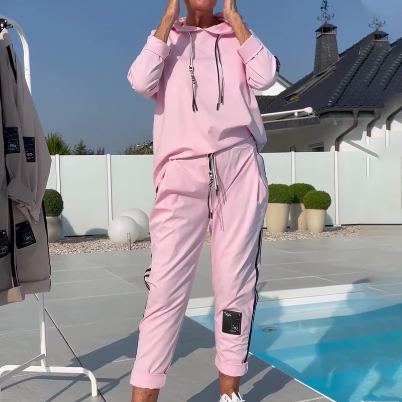 Zora | bequemes 2-teiliges Freizeit-Set für Damen mit Hoodie und Jogginghose