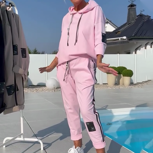 Zora | bequemes 2-teiliges Freizeit-Set für Damen mit Hoodie und Jogginghose