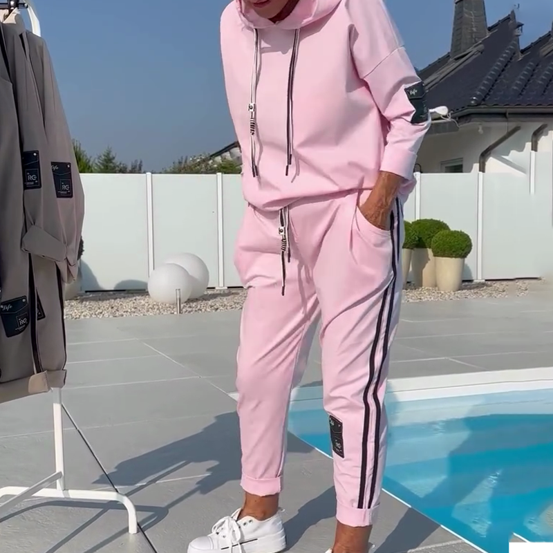 Zora | bequemes 2-teiliges Freizeit-Set für Damen mit Hoodie und Jogginghose
