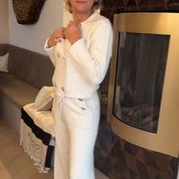 Clarith | Elegantes Set mit Oberteil und weit geschnittener Hose