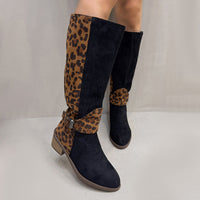 Saharie | Trendige Damenstiefel mit Leopardenmuster