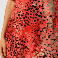 Mayi | Bedrucktes A-Linien-Kleid mit V-Ausschnitt