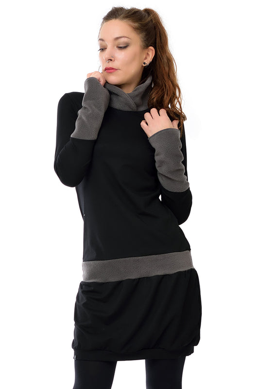 Yolly | Winterkleid mit Fleecekragen