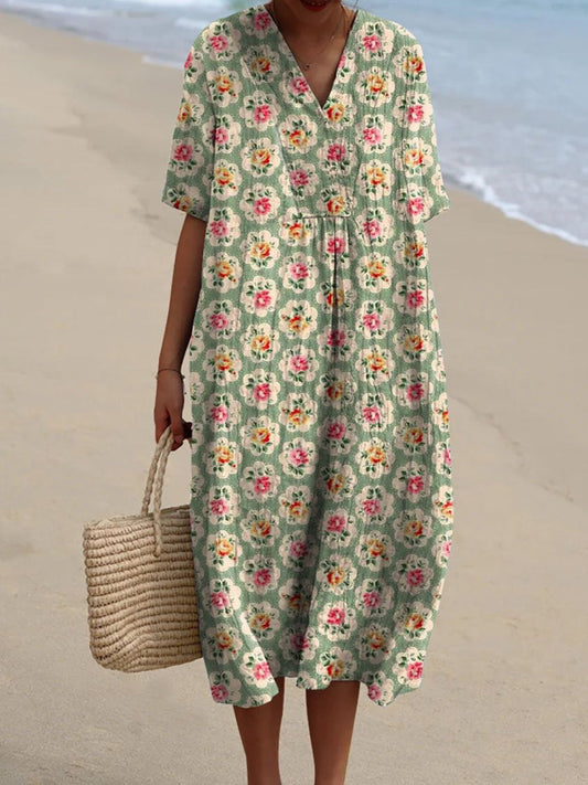 Fem | Vintage-Blumenkleid