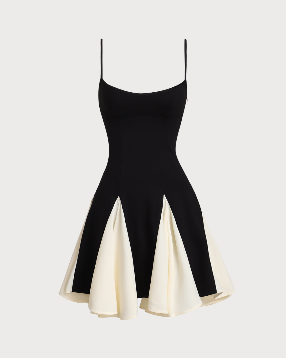 Zia | Schwarzes Slip-Minikleid