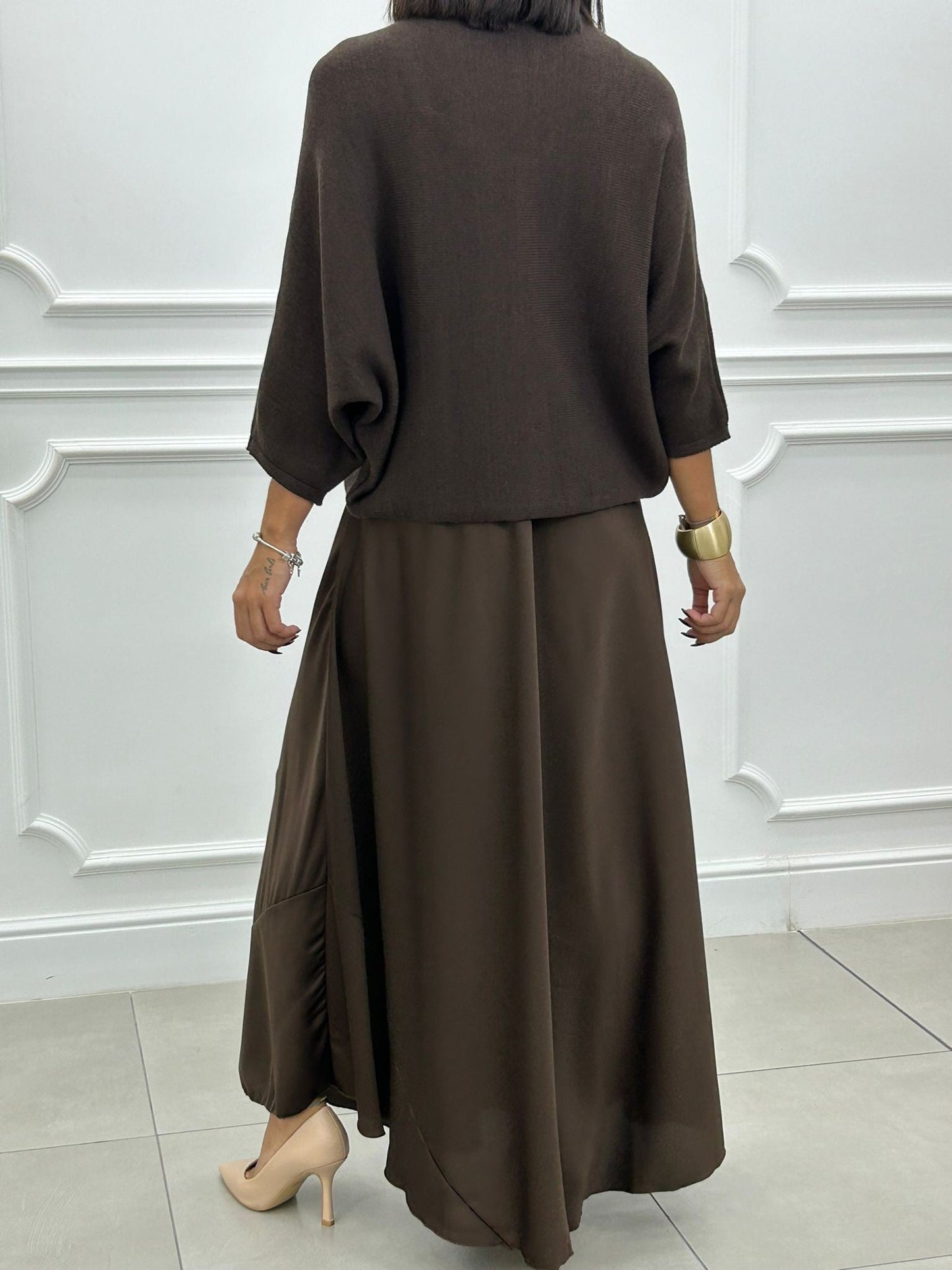 Penelope | Elegantes gestricktes Damenkleid für kühle Tage