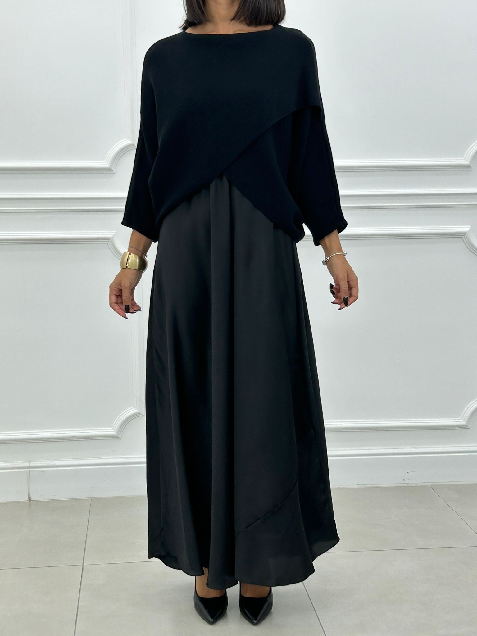 Penelope | Elegantes gestricktes Damenkleid für kühle Tage