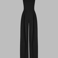 Celira | Schlanker trägerloser Palazzo-Overall